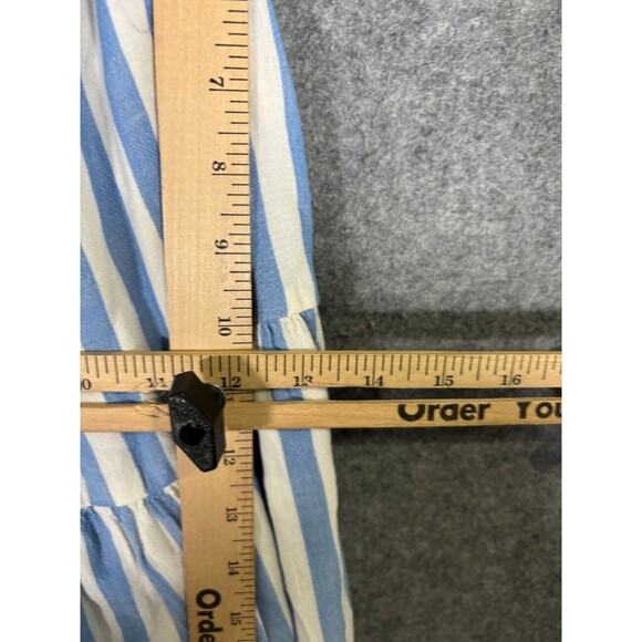 Old Navy Dress Womens Extra Large Blue Striped Tiered Maxi Sundress Nautical - Picture 7 of 11